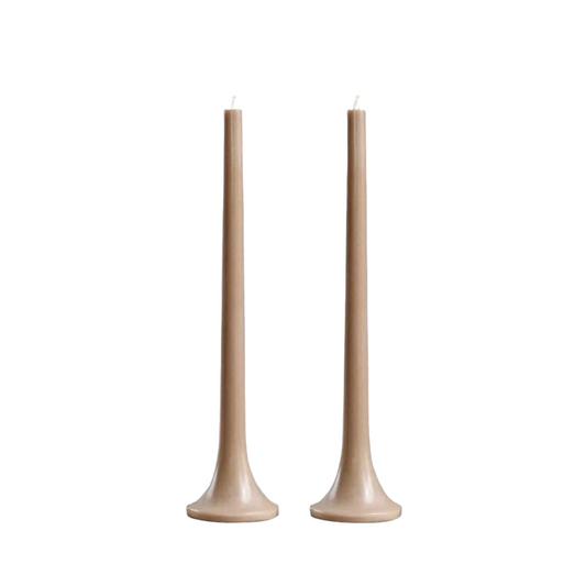 Tusk Taper Candle Set - Taupe