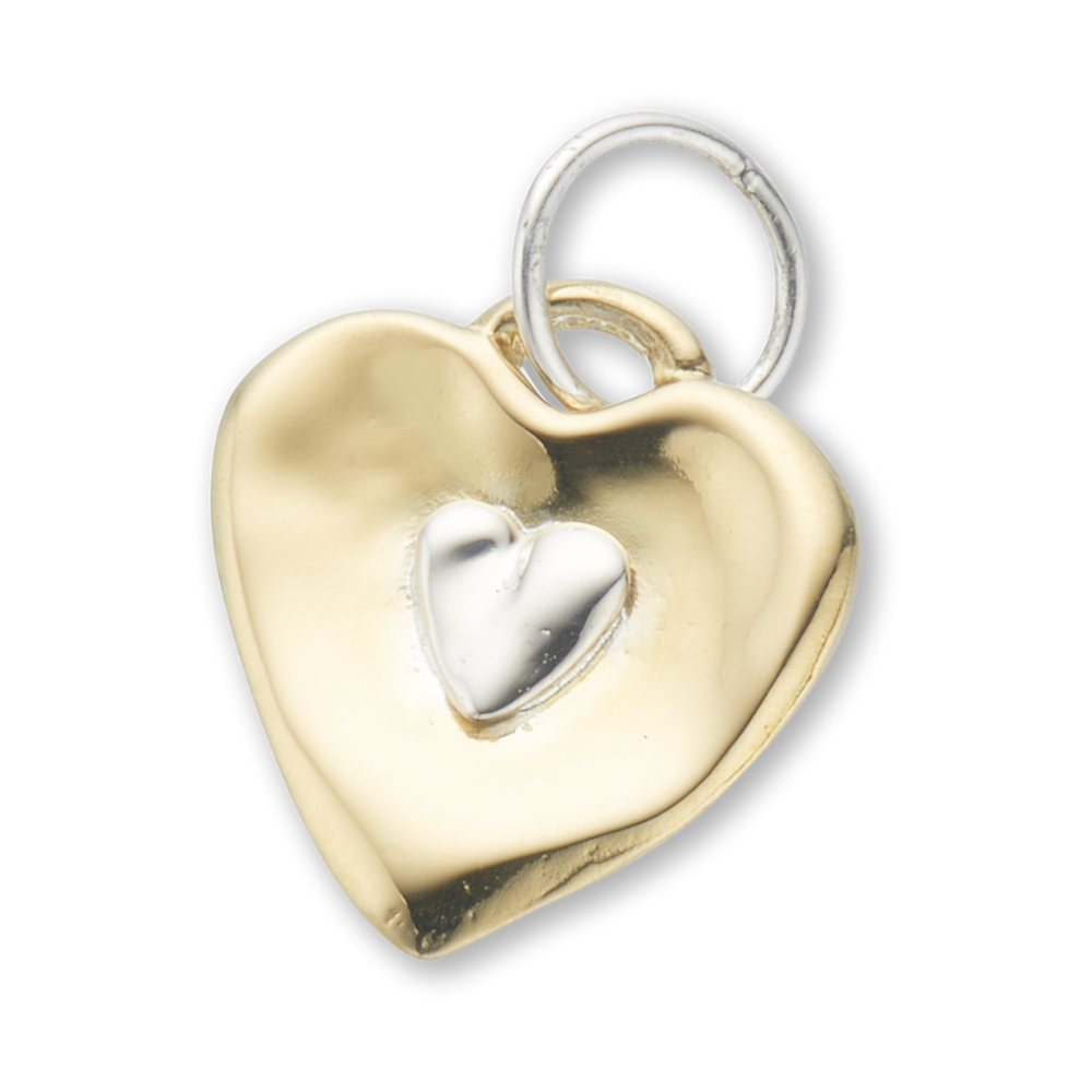 Two Hearts Beat As One Charm