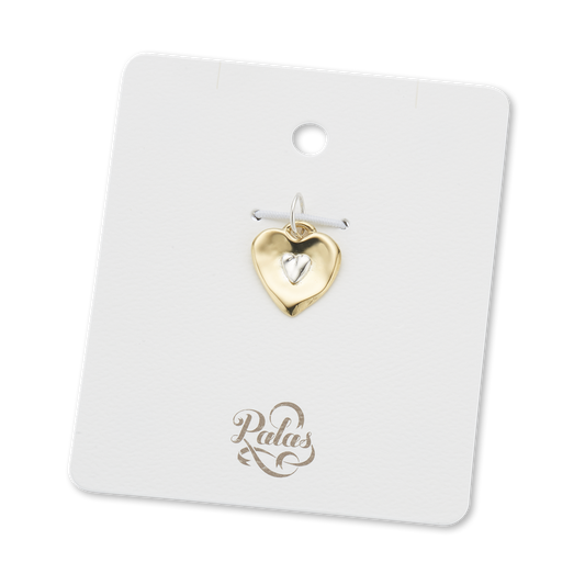 Two Hearts Beat As One Charm