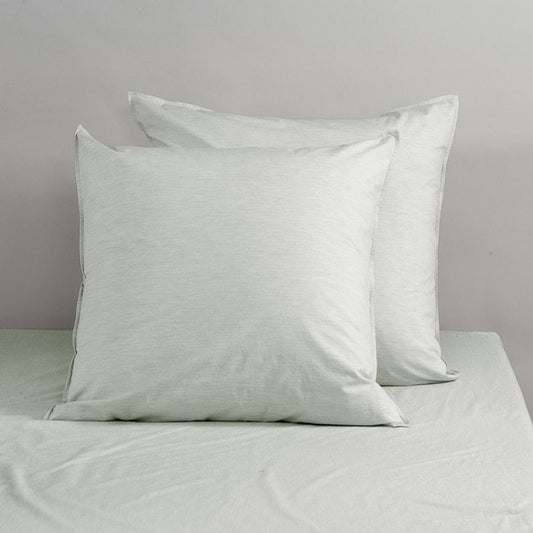 Vintage Softwash Cotton European Pillowcase Pair - Dusty Green