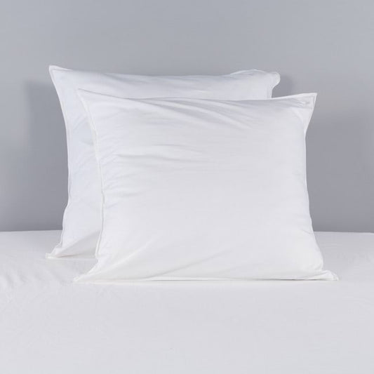 Vintage Softwash Cotton European Pillowcase Pair - White