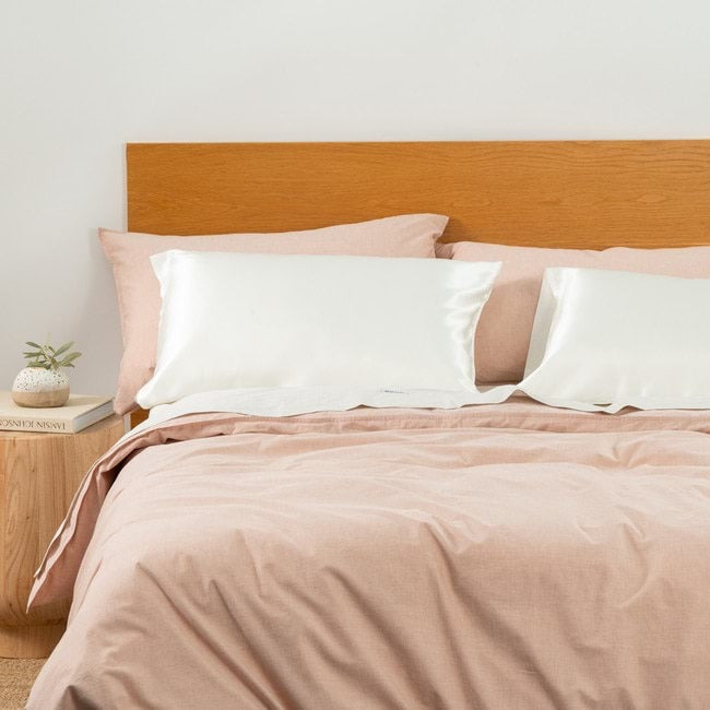 Vintage Softwash Cotton Quilt Cover Set (Super King) - Brulee