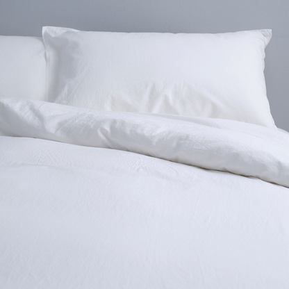 Vintage Softwash Cotton Quilt Cover Set (Super King) - White
