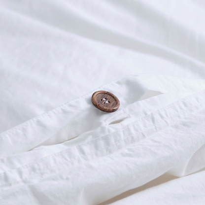 Vintage Softwash Cotton Quilt Cover Set (Single) - White
