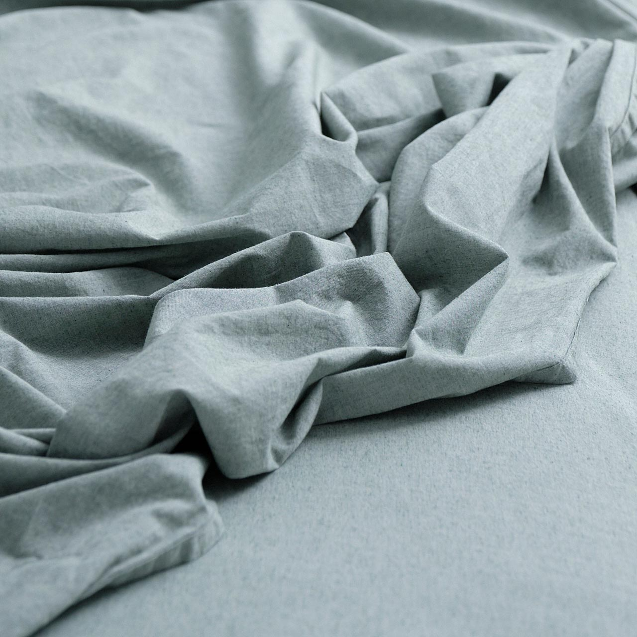 Vintage Softwash Cotton Sheet Set (Double) - Forest Green