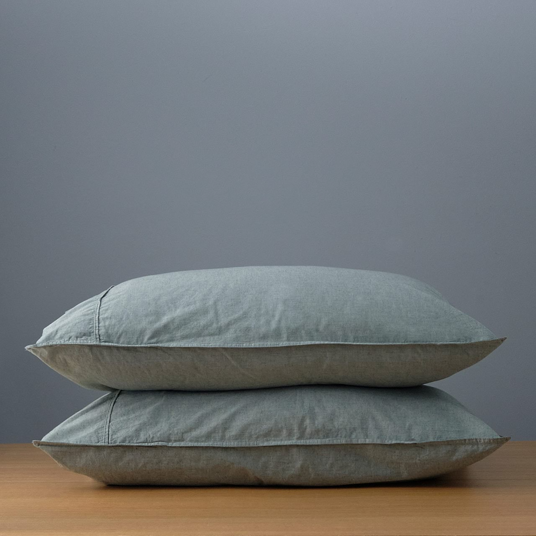 Vintage Softwash Cotton Sheet Set (King) - Forest Green