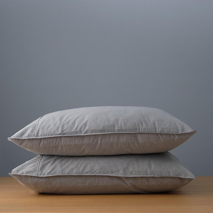 Vintage Softwash Cotton Sheet Set (Single) - Smokey Grey