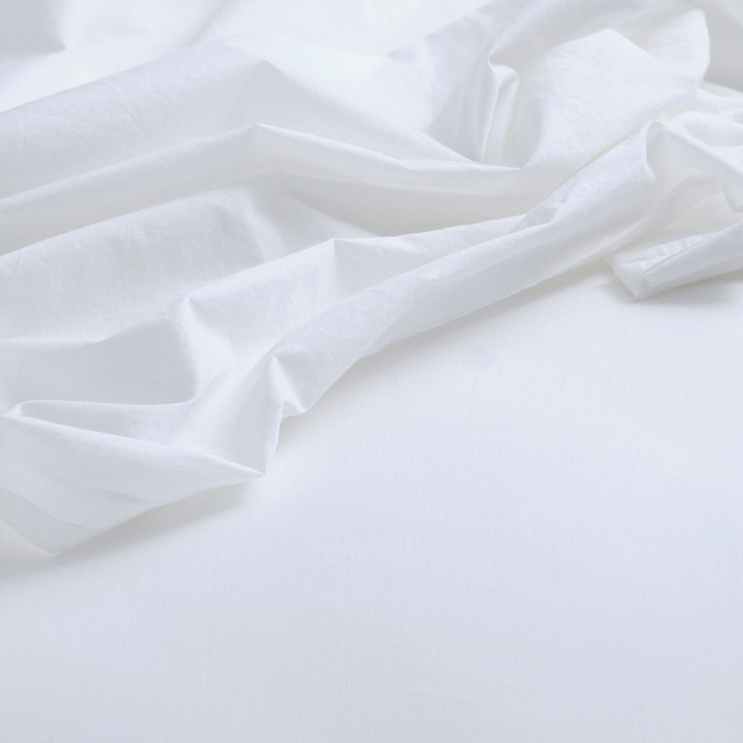 Vintage Softwash Cotton Sheet Set (Single) - White