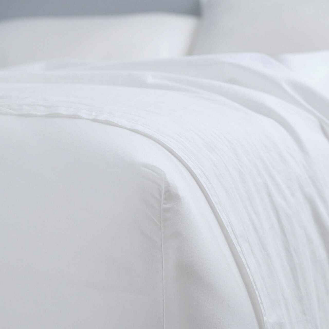 Vintage Softwash Cotton Sheet Set (Single) - White