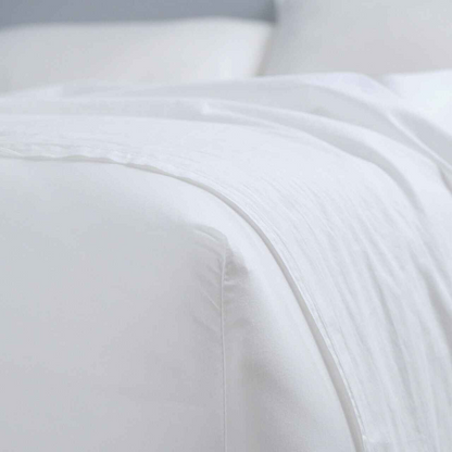 Vintage Softwash Cotton Sheet Set (Single) - White