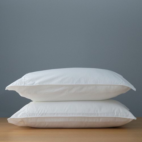 Vintage Softwash Cotton Fitted Sheet & Pillowcase Set (Single) - White