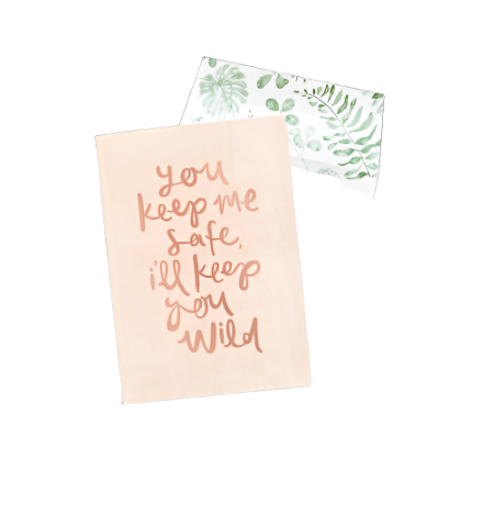 Greeting Card - You Keep Me Safe