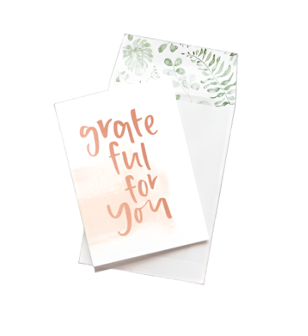 Greeting Card - Grateful for You
