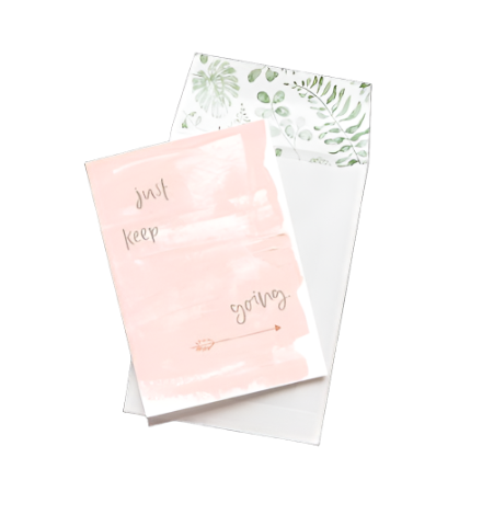 Greeting Card - Just Keep Going
