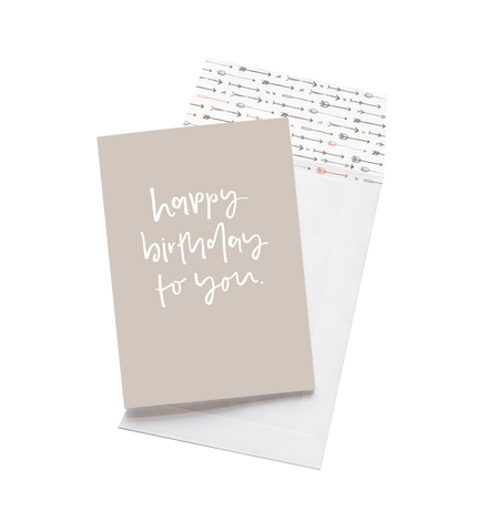 Greeting Card - Happy Birthday To You