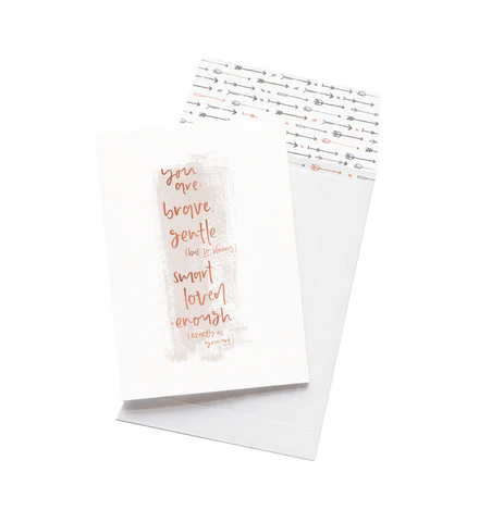Greeting Card - You Are... Enough