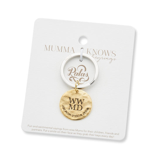 WWMD – What Would Mum Do Charm Keyring