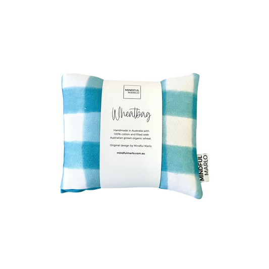 Gingham Wheat Bag - Ocean