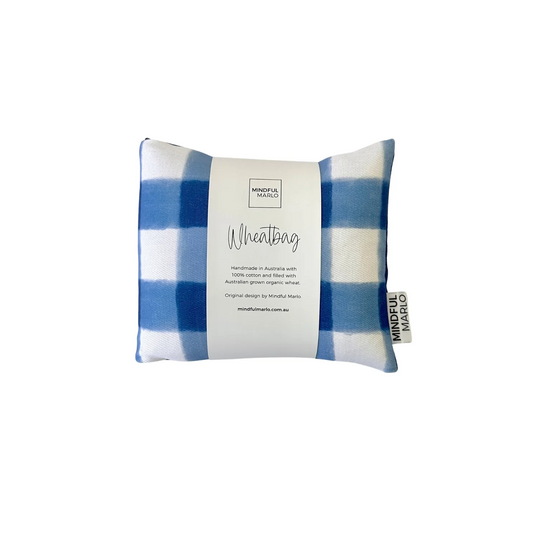 Gingham Wheat Bag - Storm