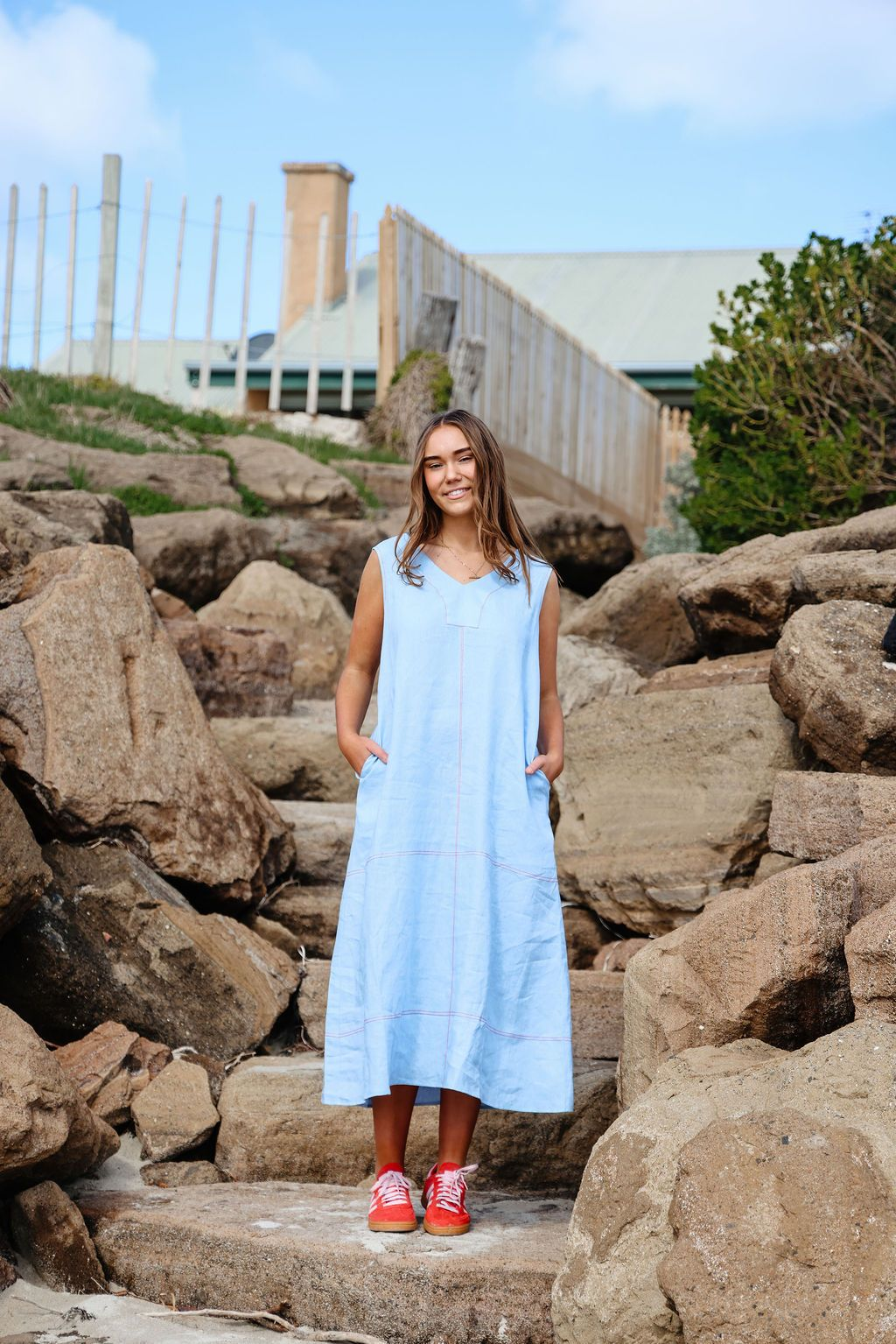 Willow Dress – Blue