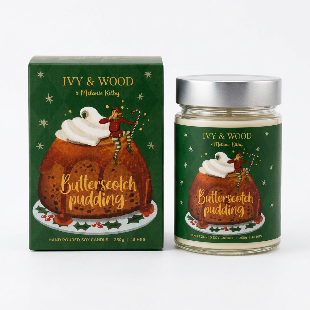 Christmas Candle – Butterscotch Pudding
