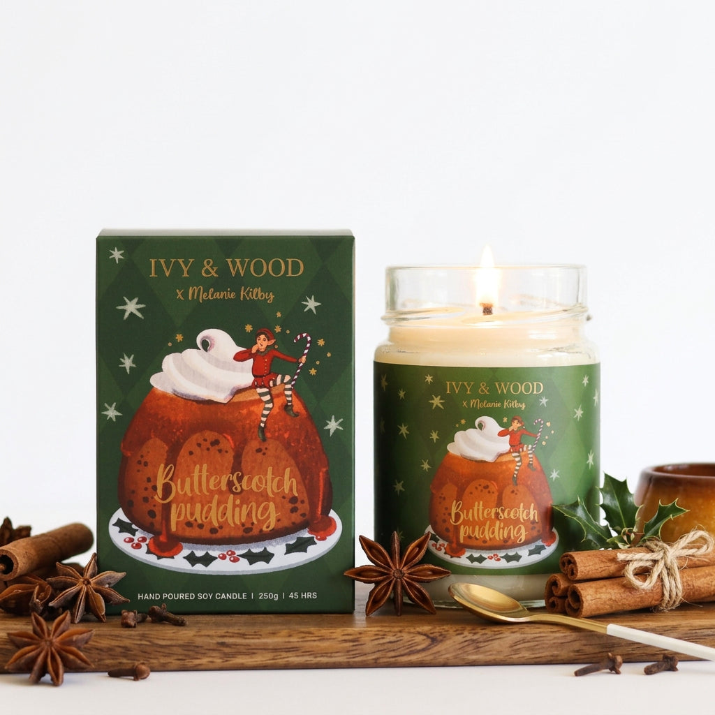 Christmas Candle – Butterscotch Pudding