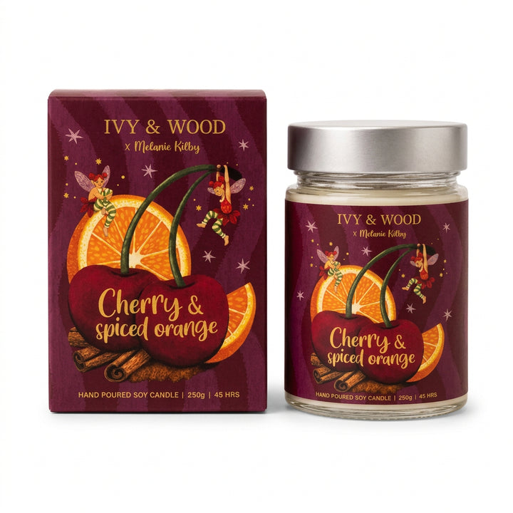 Christmas Candle – Cherry &amp; Spiced Orange