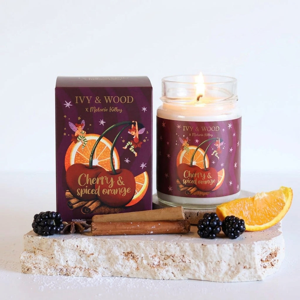 Christmas Candle – Cherry &amp; Spiced Orange