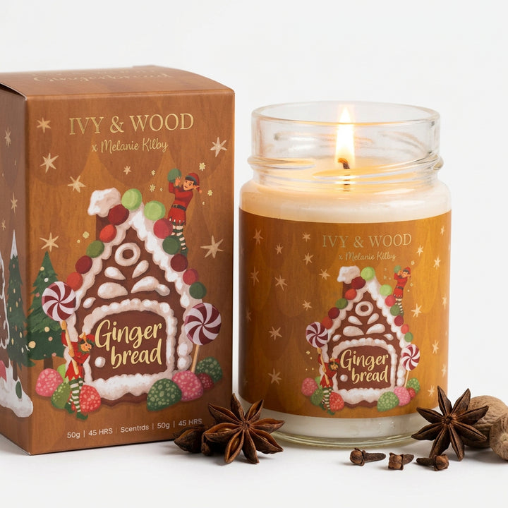 Christmas Candle – Gingerbread