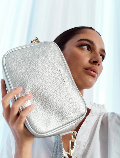 Ruby Sports Cross Body Bag - Silver