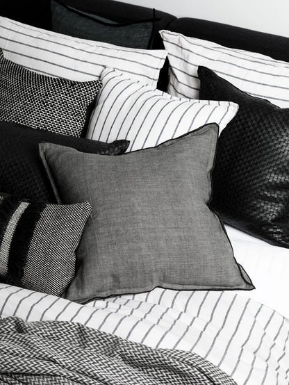 Loft Linen & Cotton Duvet Cover Set (Queen) - Graphite