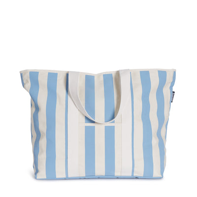 All Day Base Canvas Bag - Powder Blue Stripe by Base Supply on a white background.