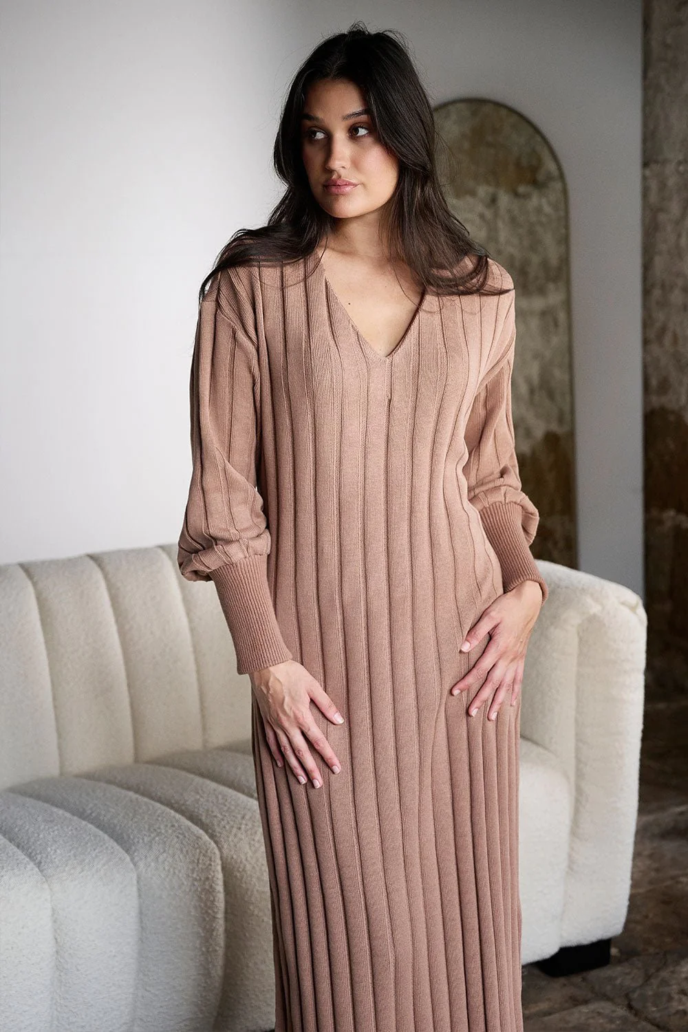 Arlow Dress - Clay