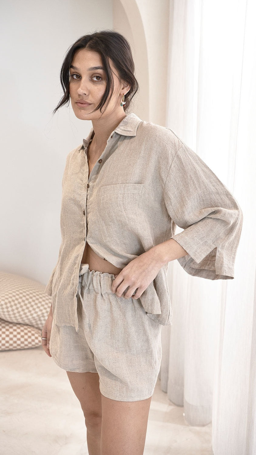 Fundamental Linen Shirt  -  Natural