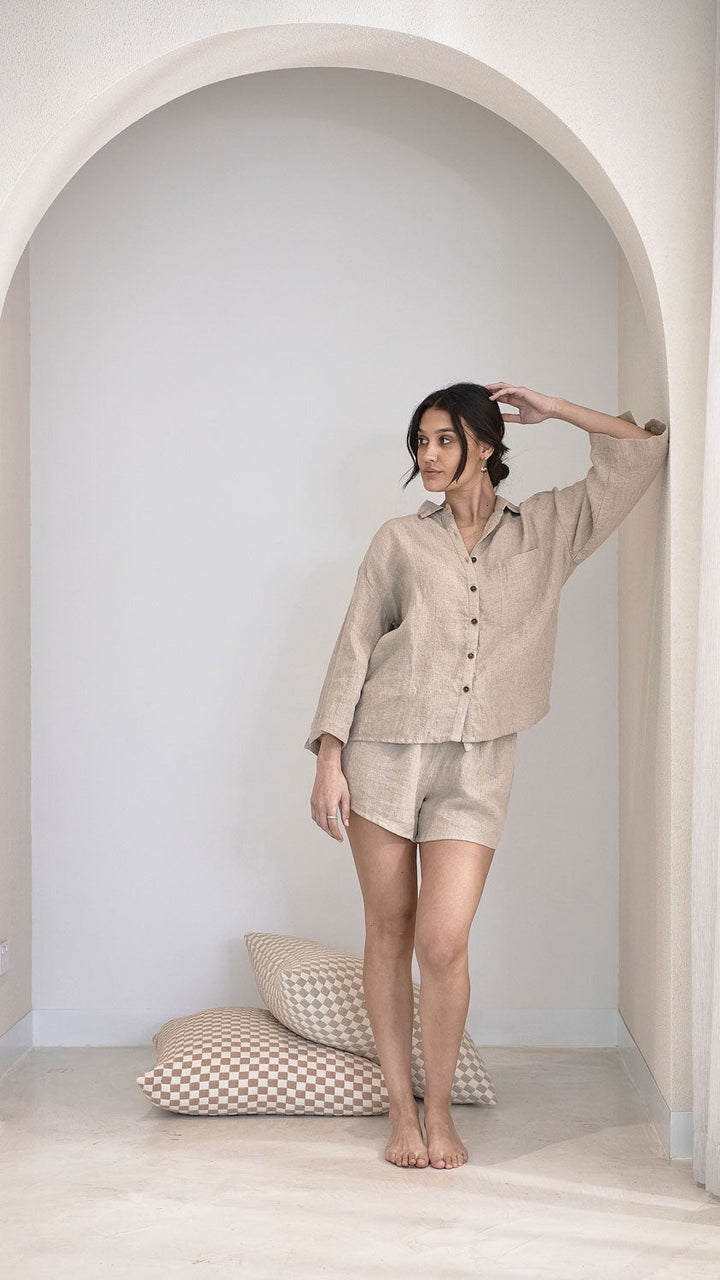 Fundamental Linen Shirt  -  Natural