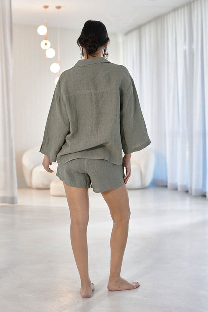 Fundamental Linen Shirt - Pistachio