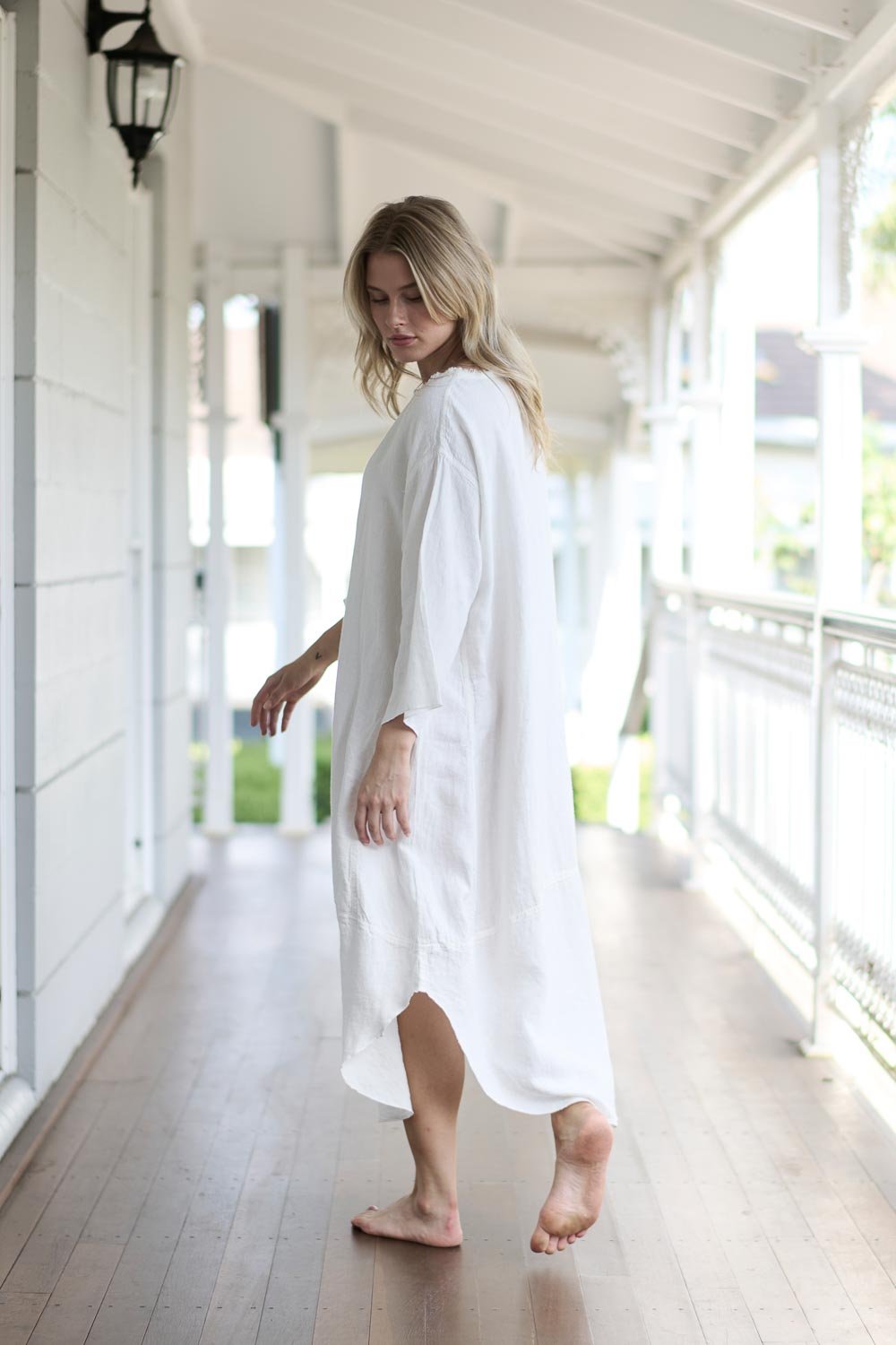 Malle Linen Dress - Off White