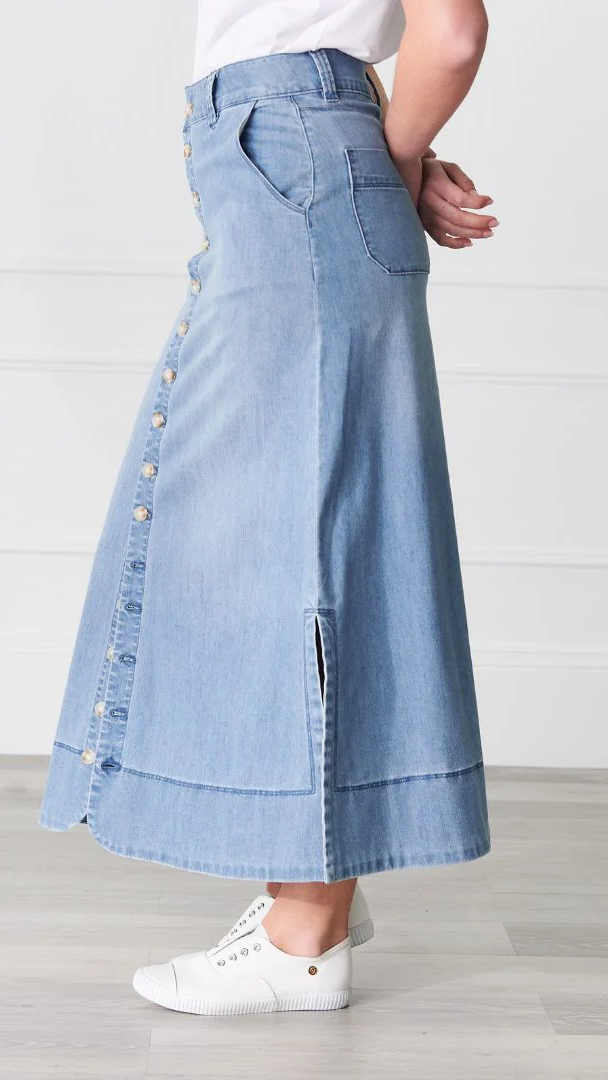 Goldie Summer Wash Denim Skirt
