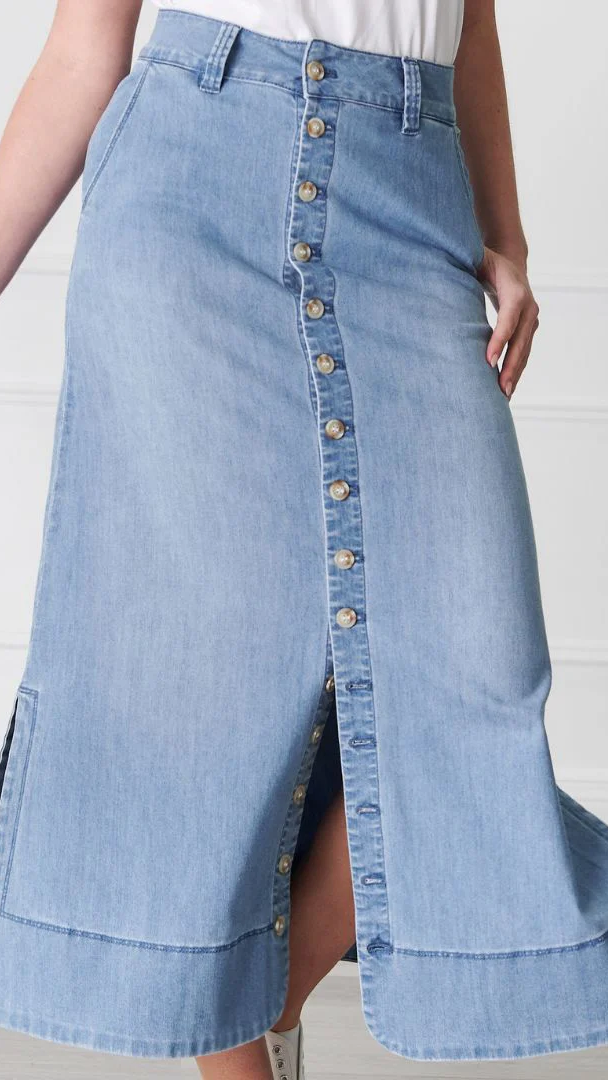 Goldie Summer Wash Denim Skirt