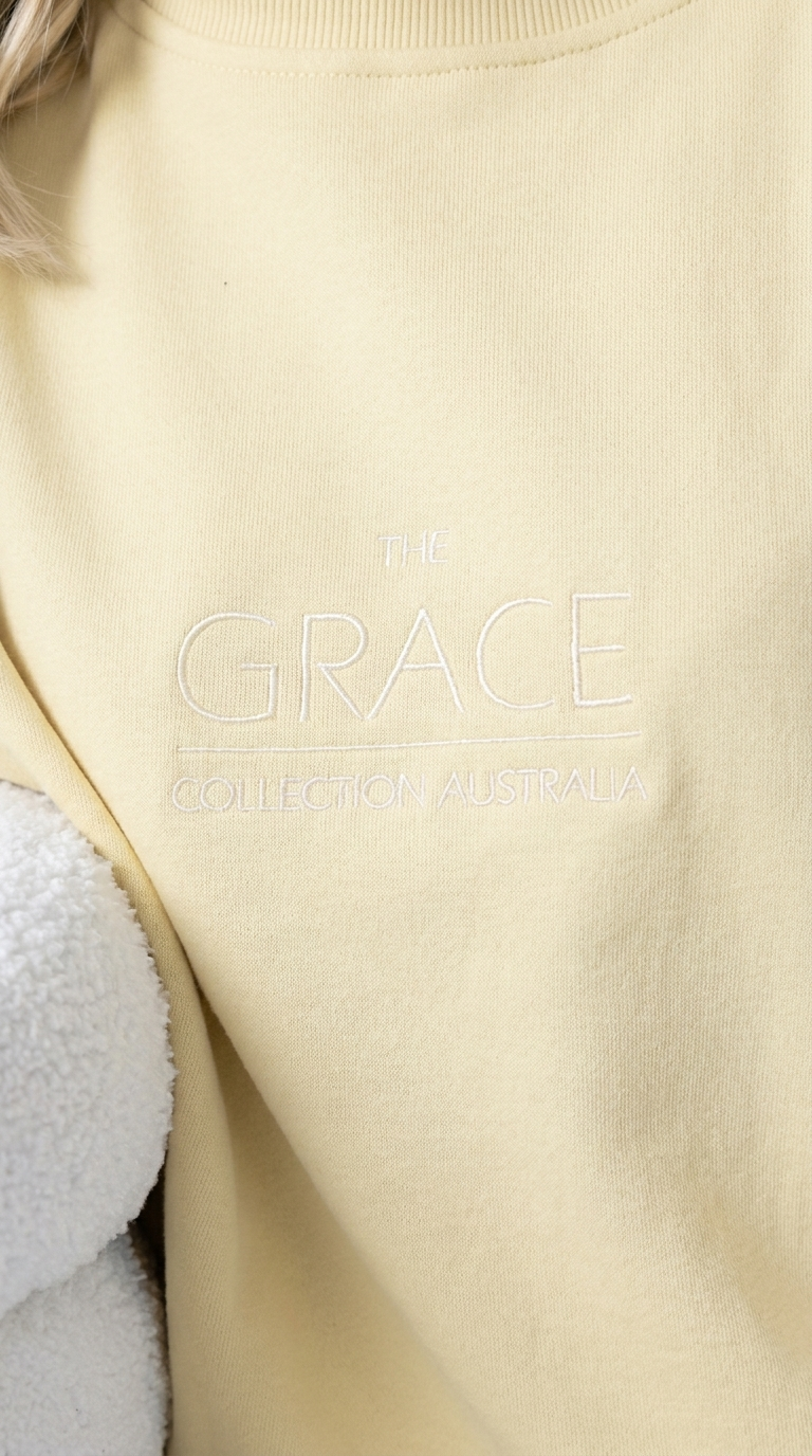 TGCA Vintage Grace Sweater - Butter Yellow