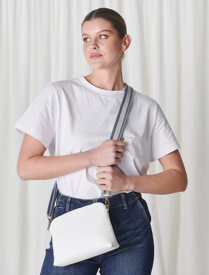 Hudson Cross Body Bag - White