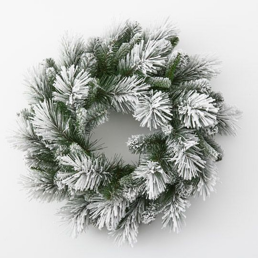 Aspen Pine Wreath - White Green
