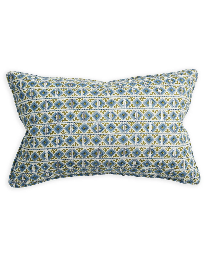 Ishtar Moss Azure Rectangle Cushion