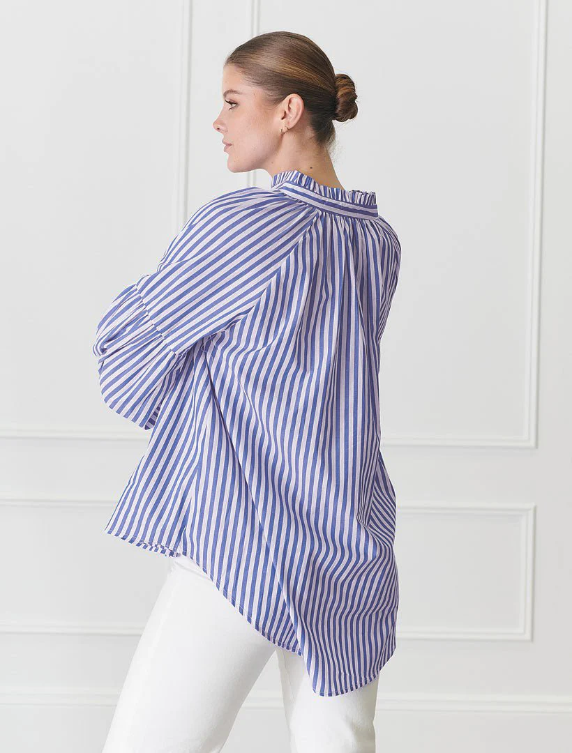 Kell Stripe Shirt - Blue