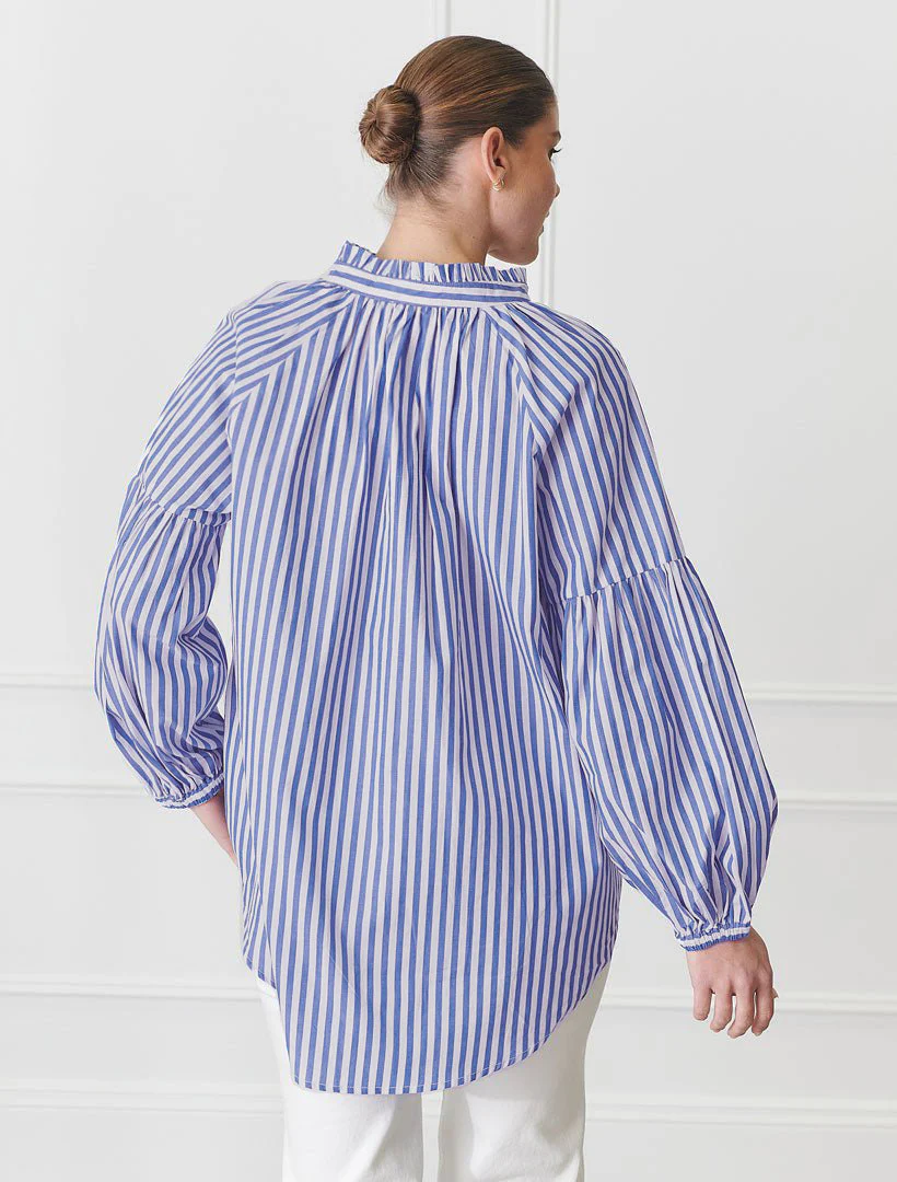 Kell Stripe Shirt - Blue