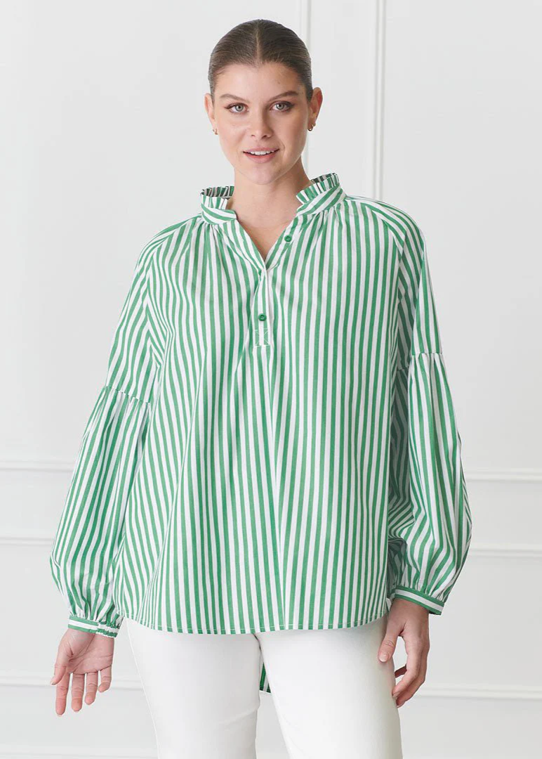 Kell Stripe Shirt - Green
