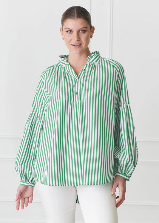 Kell Stripe Shirt - Green