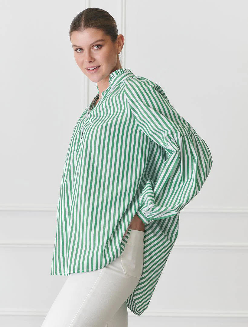 Kell Stripe Shirt - Green