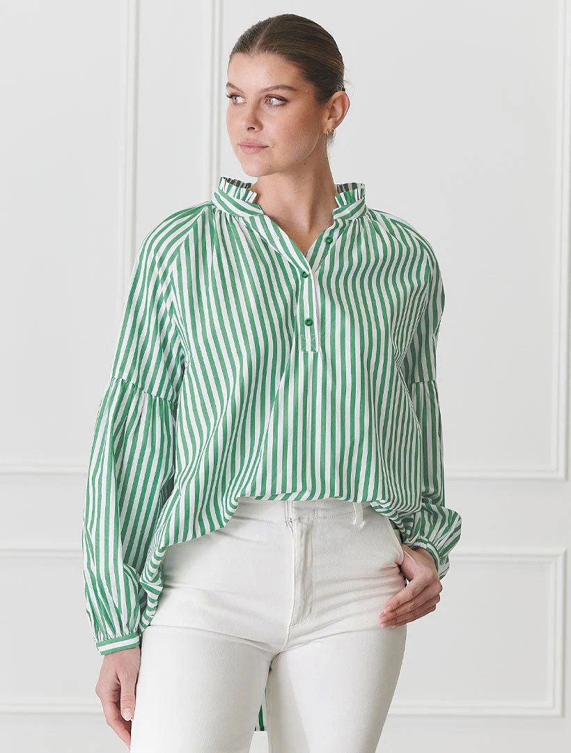 Kell Stripe Shirt - Green