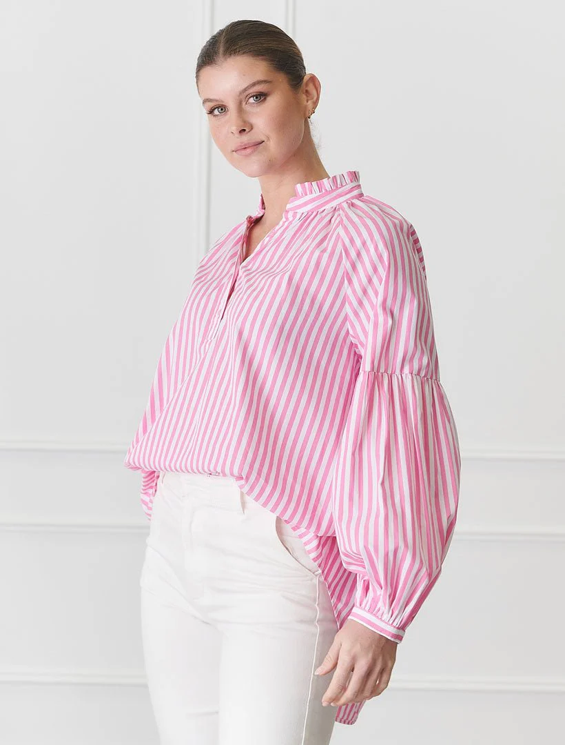 Kell Stripe Shirt - Pink